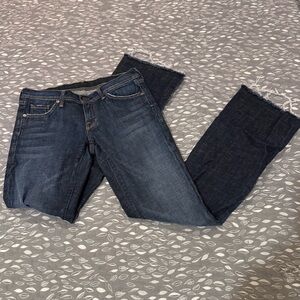 CITIZENS OF HUMANITY Dark Blue Bootcut Jeans, size 28